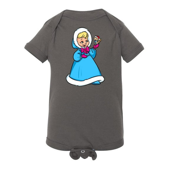 Winter Girl And Bird Bodysuit Infant -Image by Shutterstock, 12 Months