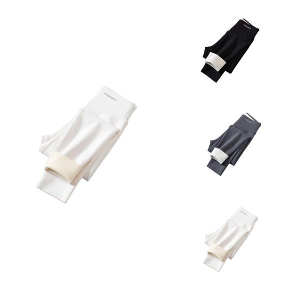 Winter Girls -Lined Thermal Leggings â Thick Warm High-Waisted Base Layer Pants for Yoga, Jogging, Sports & Casual Playwear