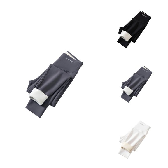 Winter Girls -Lined Thermal Leggings â Thick Warm High-Waisted Base Layer Pants for Yoga, Jogging, Sports & Casual Playwear