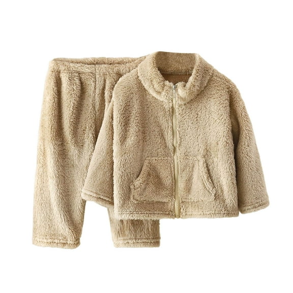 Winter Girls Outfits 2 Piece Cozy Thermal Pants Toddler Casual Playwear for Cold Weather Outdoor Activities