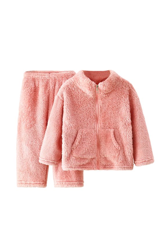 Winter Girls Outfits 2 Piece Cozy Thermal Pants Toddler Casual Playwear for Cold Weather Outdoor Activities