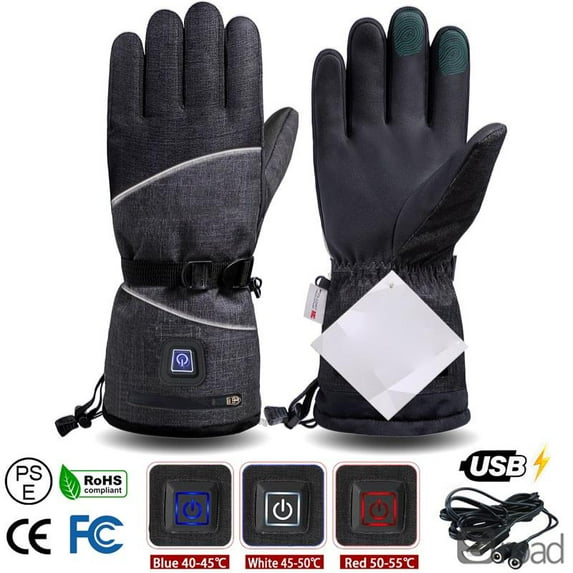 Winter Gloves 3M Cotton Heating Hand Warmer Electric Thermal Gloves Waterproof Snowboard Cycling Motorcycle Bicycle Ski Outdoor