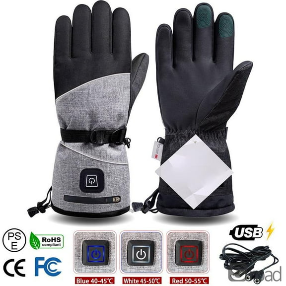 Winter Gloves 3M Cotton Heating Hand Warmer Electric Thermal Gloves Waterproof Snowboard Cycling Motorcycle Bicycle Ski Outdoor