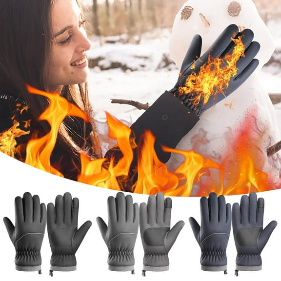 Winter Gloves under $5! Bzdzmqm Winter Outdoor Thermal Touchscreen Gloves, Windproof Waterproof Sports Gloves, Anti-Slip Riding Ski Gloves, Cold Weather Activity Gloves, Holiday Gift For Men Women