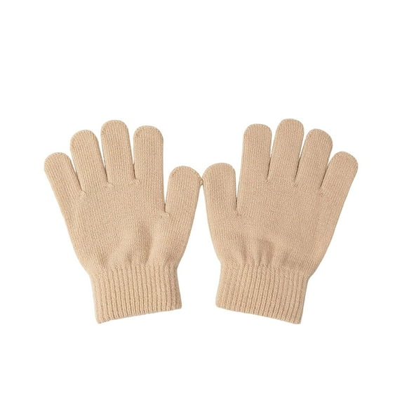 Winter Gloves Boys Fluffy Warm Kids Mittens Winter Knit Gloves for Ages 4-8 Years Girls