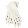 thumbnail image 1 of Winter Gloves Faux Fur Fluffy Solid Warm Gloves for Outings White Free Size, 1 of 2