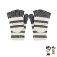thumbnail image 1 of Winter Gloves Fingerless Convertible Mittens Thermal Polar Fleece Insulated Lining Windproof Warm for Men Women Black,black,black，G84367, 1 of 6