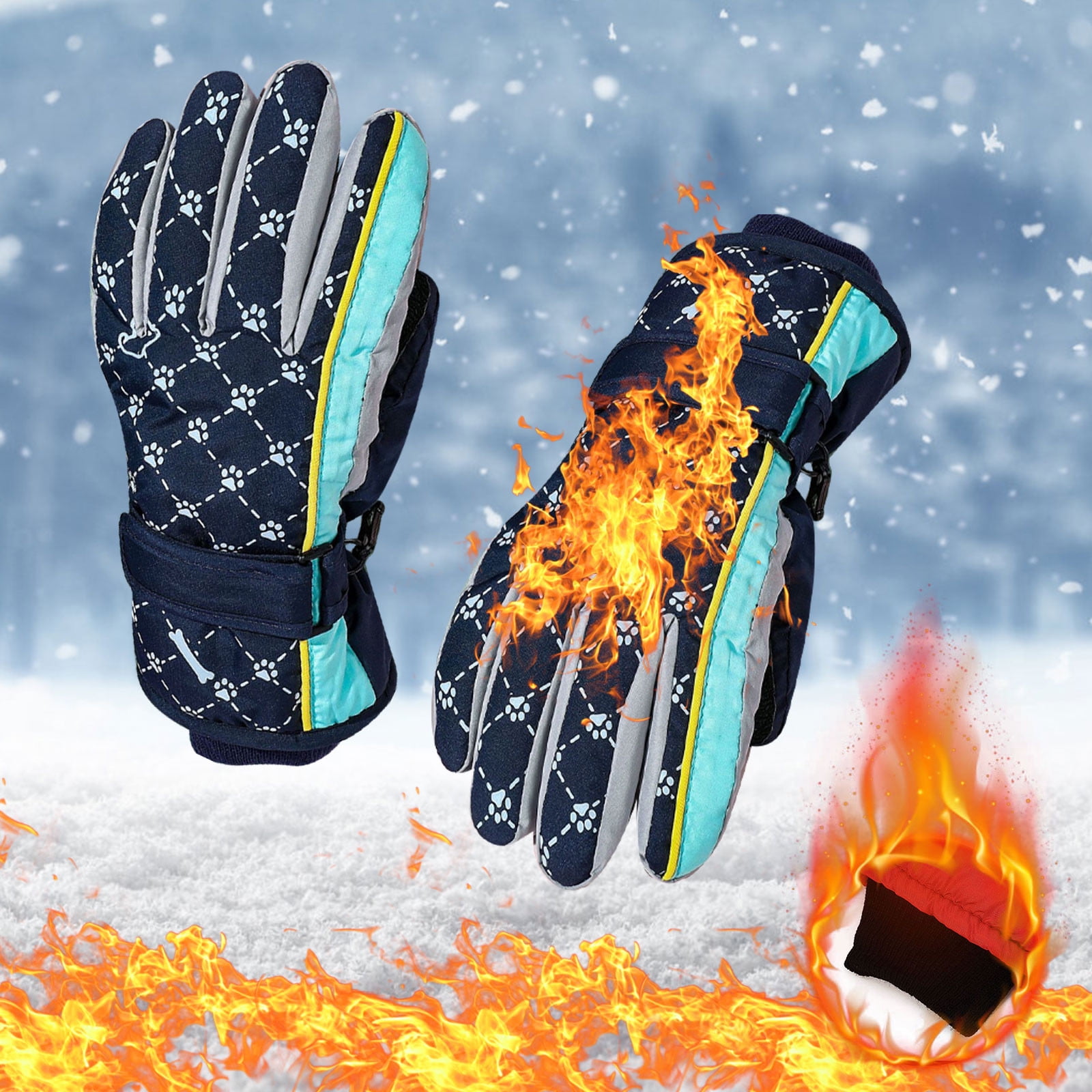 Winter Gloves For Age 59 Years Old Kids Boys Girls Snow Windproof