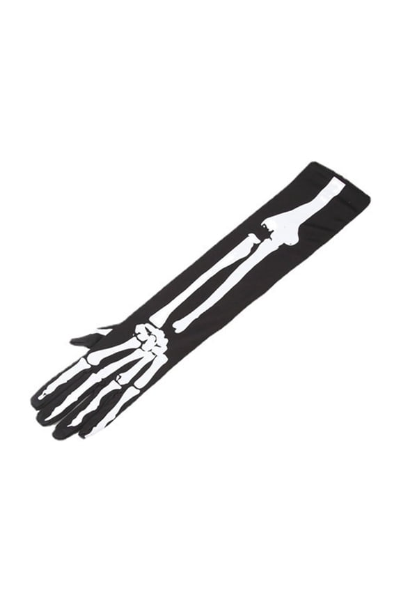 Winter Gloves For Women Halloween Skeleton Gloves For Costume Party One Size Women's Knit Glove