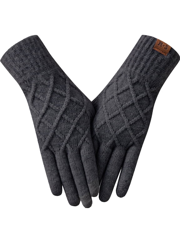 Winter Gloves For Women Touch Screen Elastic Thermal Knit Lining Warm Gloves For Cold Weather