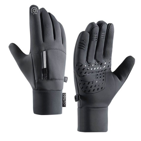 Winter Gloves Full Finger Warm Thermal Ski Gloves with Anti-Slip Grip for Cold Weather Outdoor Sports