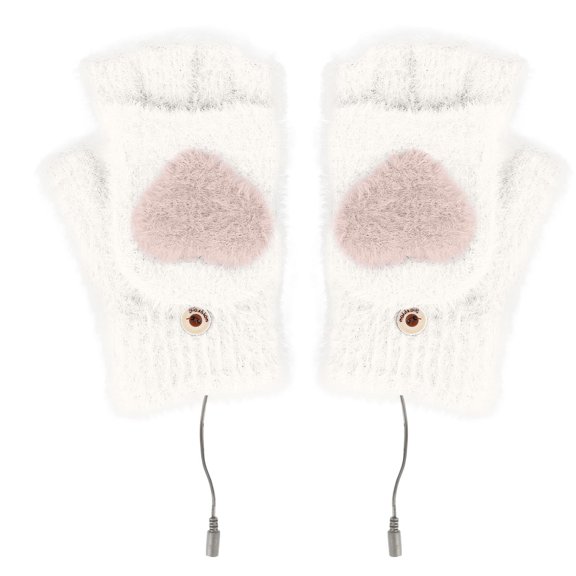 Winter Gloves Heated And Warm Gloves All Finger Adjustable Temperature Heating Gloves Removable And Washable Safety Work Running Driving Ski Cycling Gloves