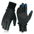 thumbnail image 1 of Winter Gloves Kids Windproof Sports Gloves Touch Screen Anti-Slip Warm for Boys Girls, Black, M, 1 of 6