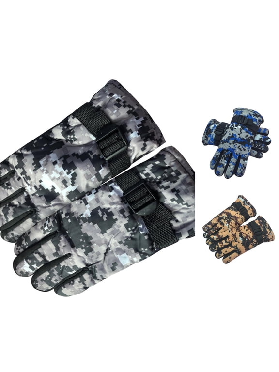 Winter Gloves Kids Winter Warm Windproof Cold Weather Outdoor Sports Boys Girls Ski Gloves