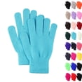 thumbnail image 1 of Winter Gloves Knit Warm Adult Stretchy Magic Gloves Bulk for Men Women Teens Light Blue, 1 of 4