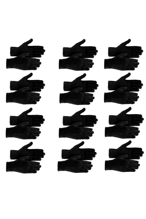 Winter Gloves Magic Gloves Wholesale 12 Pairs- One Size Fits Most