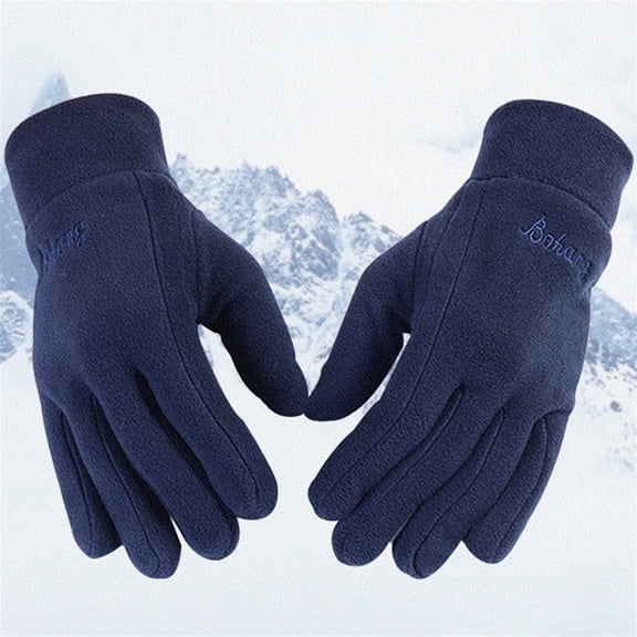 Winter Gloves Men Cycling Bike Women Thermal Fleece Cold Resistance Wind Waterproof Bicycle Warm Outdoor Running Skiing Mitten ,Easy to Wear