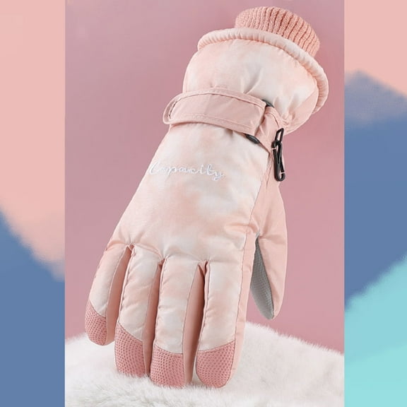 Winter Gloves Men Hwkond Gloves For Women In Winter For Skiing Plush And Thick Men's Warm Cotton For Winter Riding Electric Bike For Cold Wind Protection To Keep Warm In Winter on Clearance