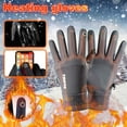 thumbnail image 1 of Winter Gloves Men Women Touch Screen Glove Cold Weather Warm Gloves Velvet Freezer Work Gloves Suit for Running Driving Bike Cycling Working Hiking, 1 of 5