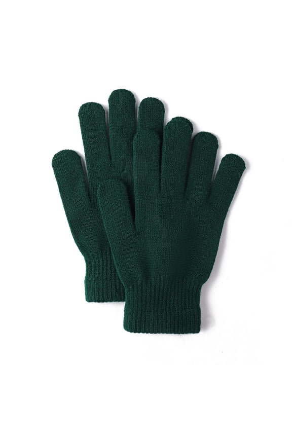 Winter Gloves for Men Women-Warm TouchScreen Cold Weather Gloves,Wool Knit Thermal Adults Gloves for Driving Texting,Christmas Gifts for Lover(8.3Inch,Dark Green)