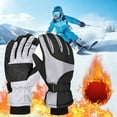 thumbnail image 1 of Winter Gloves for Men and Women, Winter Ski Snow Warm Gloves, Windproof Cold Weather Thermal Gloves, Waterproof Thermal Gloves for Skiing Cycling Motorcycle Running Pattern-B Gray/Male, 1 of 9
