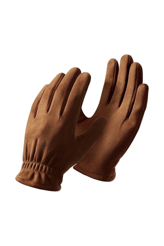 Winter Gloves Men Yannianjz Winter Warm Windproof Gloves, Thickening Full Finger Touch Screen Gloves for Outdoor Cycling, Unisex Cold Weather Gloves for Skiing, Running and Sports