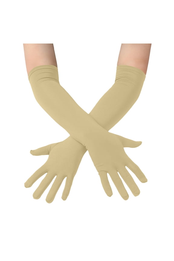 Winter Gloves Men's And Women's Spandex Costume Gloves 18" Length Stretchy Halloween Cosplay Long Opera Gloves Gloves
