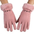 thumbnail image 1 of Winter Gloves Reflective Zipper Gloves Plush Thick Warm Windproof Men And Women Cycling Driving Electric Car Skiing Outdoor Gloves, 1 of 4