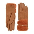 thumbnail image 1 of Winter Gloves with Soft Deerskin Suede Leather & Thermal Polar Fleece,Extra Soft 70G 3M Thinsulate,Thermal Insulated Gloves,Christmas Gifts for Lover(10Inch,Ginger), 1 of 1