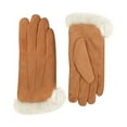 thumbnail image 1 of Winter Gloves with Soft Deerskin Suede Leather & Thermal Polar Fleece,Extra Soft 70G 3M Thinsulate,Thermal Insulated Gloves,Christmas Gifts for Lover(9Inch,Camel), 1 of 2