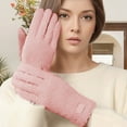 thumbnail image 1 of Winter Gloves Thermal Gloves Windproof Touchscreen Cold Weather Riding Skiing Winter Mittens Pink One Size, 1 of 4