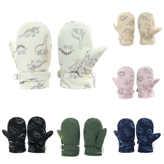 GPOECD Winter Gloves Toddler Mittens Cute Print Baby Winter Mittens for Toddler Boys Girls