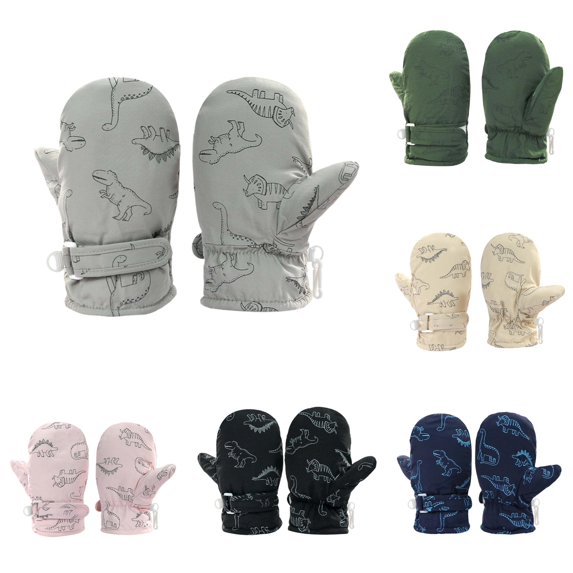 GPOECD Winter Gloves Toddler Mittens Cute Print Baby Winter Mittens for Toddler Boys Girls
