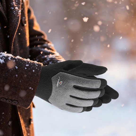Winter Gloves Touchscreen Warm Gloves Windproof Thermal Riding Gloves, Anti Slip Grip Cold Weather Gloves Flexible Touch Control, for Cycling Driving Hiking Winter Sports