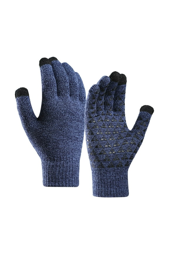 Winter Gloves Upgraded Touch-Screen Anti-Slip Gloves Elastic Cuff Thermal Soft Knit Lining Gloves for Women Clearance