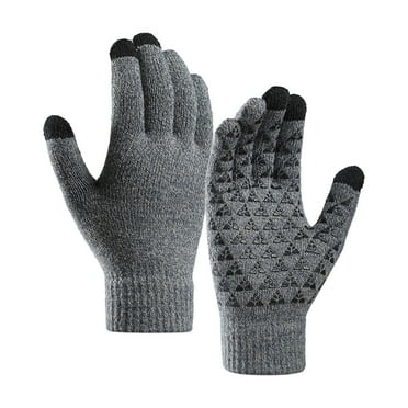 Winter Gloves Upgraded Touch-Screen Anti-Slip Gloves Elastic Cuff Thermal Soft Knit Lining Gloves for Women Clearance
