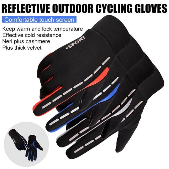 PENGXIANG Waterproof Riding Gloves for Men and Women, Full Finger Touchscreen Riding Gloves for BMX ATV MTB Riding, Road Racing, Cycling, Climbing, Motocross etc. 1 PairRandom Color