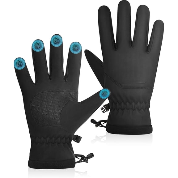 Winter Gloves Waterproof Ski Snow Gloves for Women Men, Windproof Cold Weather Warm Thermal with 3M Premium Insulation Touchscreen for Running Driving Cycling Hiking Biking Outdoor Sports Work