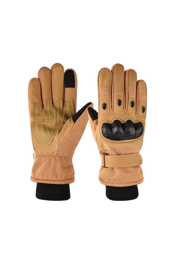Winter Gloves,Weather Warm Gloves For Men and Women,Waterproof Windproof Touchscreen Anti-Slip Cold,Motorcycle,Cycling,Driving,Running,Camping,Climbing,Beige-XL