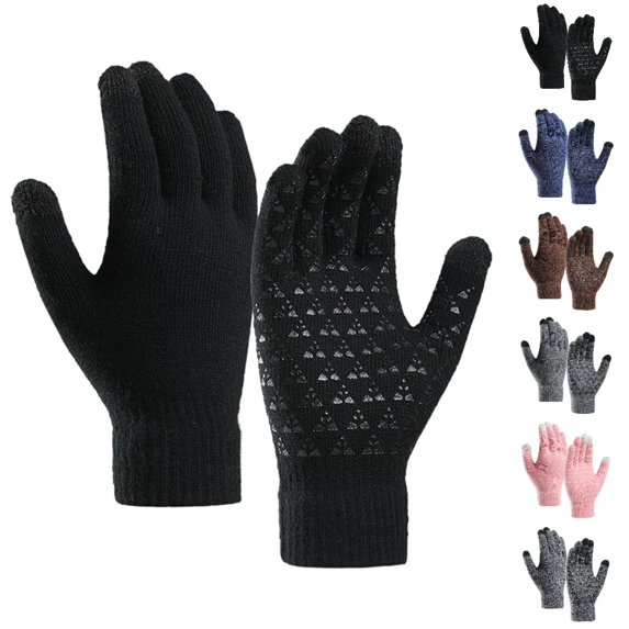 Winter Gloves Winter Touchscreen Knit Soft Thermal Elastic Women Gloves Anti