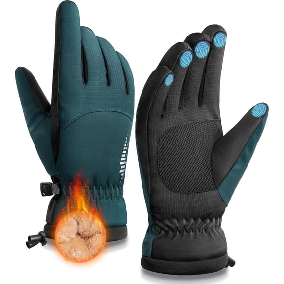 Winter Gloves Women Men - 3-Finger Touchscreen, Warm Polar Fleece, Windproof Water-Resistant, Anti-Slip & Ergonomic Design, Ideal for Fishing Walking Driving Cycling & Outdoor Activities