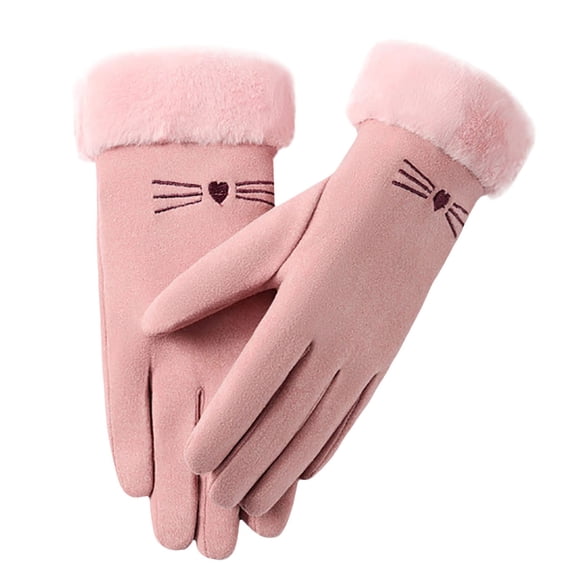 Winter Gloves for Women and Men Gloves for Cold Weather Winter Ski Inner Glove Lined With Men's And Women's Outdoor Cycling Plus Windproof And Cold Warm Flip Finger Screen Gloves