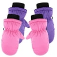 thumbnail image 1 of Winter Gloves for Women and Men Gloves Winter 2Pairs Children Baby Boys Girls Winter Warm Water-proof Outdoors Skiing Gloves Kids Full Finger Mittens Gloves, 1 of 1