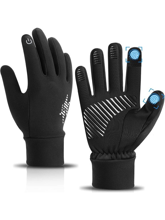 Winter Gloves, Women Men Ski Snow Gloves, Liner Thermal Warm Touch Screen, Suit for Running, Cycling, Biking, Hiking, Driving, Walking, Typing, Freezer Work, Sports, Soccer, Shooting, Gaming, 1 Pair