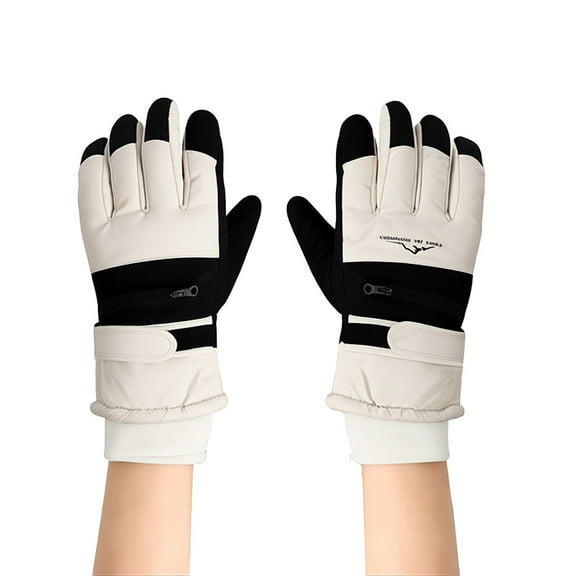 Winter Gloves Women Thermal Winter Fashion Must Haves Fleece Lined Touch Screen White Gloves