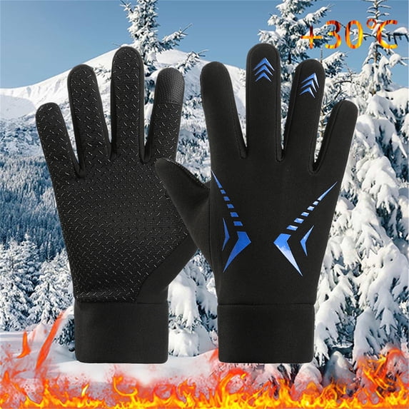 Winter Gloves for Women Touchscreen, Windproof Fleece Lined Biking Gloves for Cold Weather, Warm Thermal Insulated Riding Gloves for Women, Outdoor Sports and Daily Commute