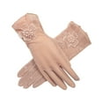 thumbnail image 1 of Winter Gloves Women Winter Gloves Women Solid Color Lace Pattern Thin Ice Silk Antiskid Breathable Short Sunscreen Gloves, 1 of 3