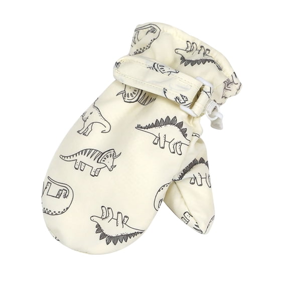 Winter Gloves for Boys Hwkond New Winter Gloves With Thickened Wool And Children's Printed Water Proofing Skiing Gloves Up to 50% off