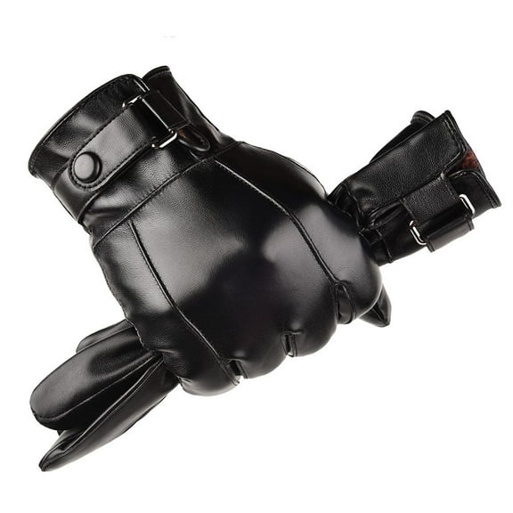 Winter Gloves for Men Genuine Leather Gloves Warm Driving Motorcycle Gloves ,Flexible and Comfortable
