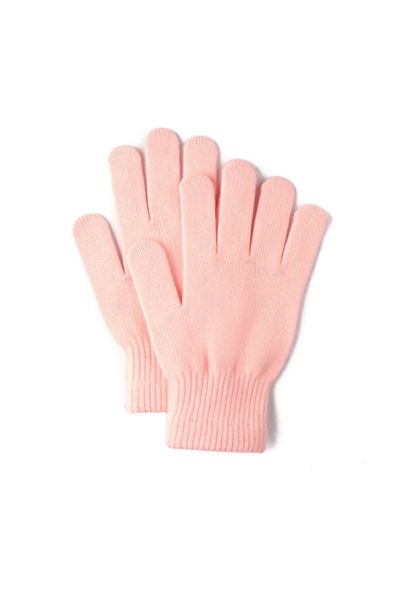 Winter Gloves for Men Women - Ladies Winter Gloves,Cold Resistant Knitted Gloves Light pink One Size